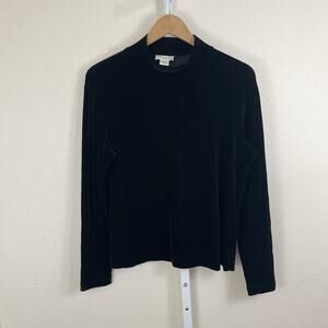 Vintage 90s Ann Taylor Velvet Turtleneck Womens L Large Whimsigoth Witchy USA